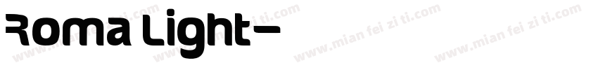 Roma Light字体转换